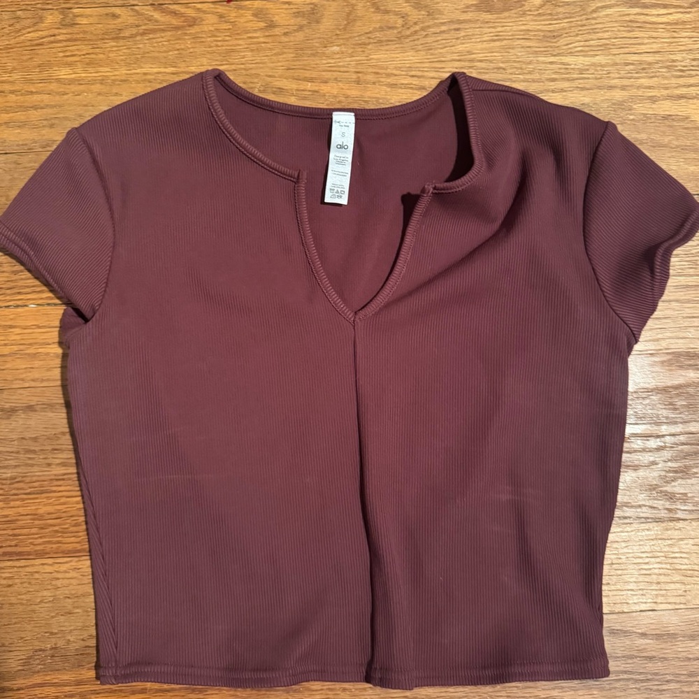 Alo yoga ribbed crop top